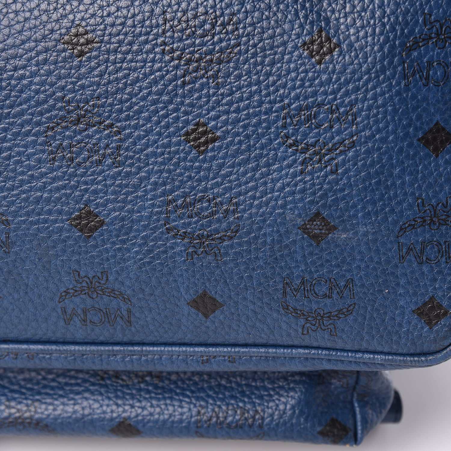 MCM Visetos Studded Medium Stark M Backpack Blue 16 of 18