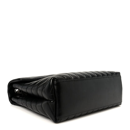 Saint Laurent Calfskin Y Quilted Monogram Medium Loulou Chain Satchel Black 3 of 11