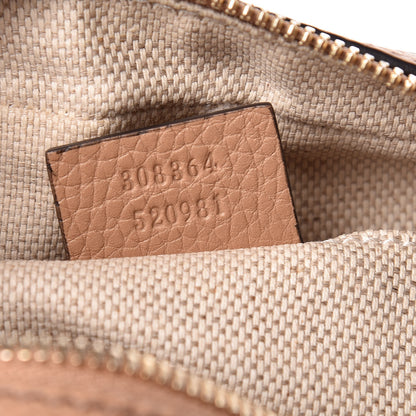 Gucci Pebbled Calfskin Small Soho Disco Bag Rose Beige 9 of 10