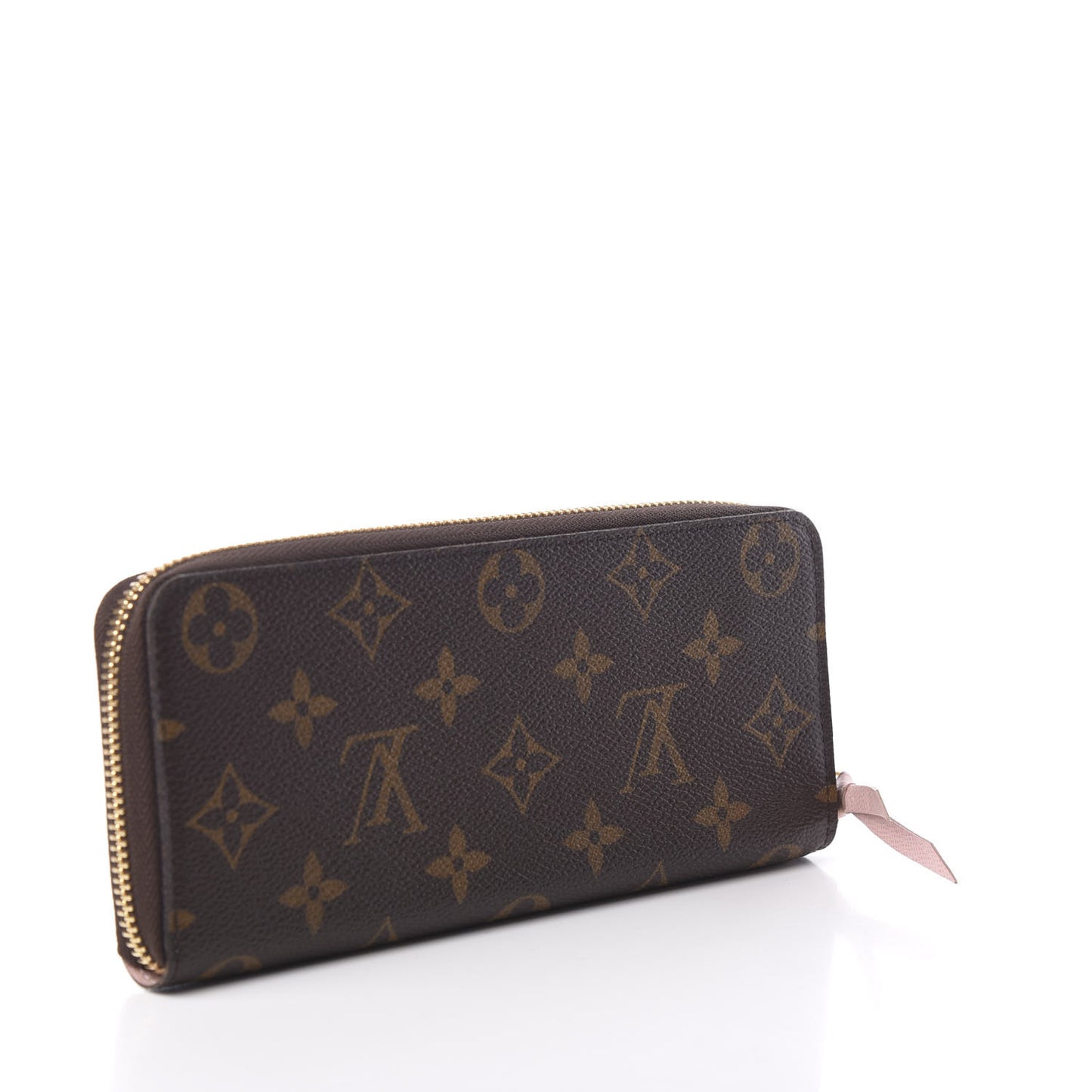 Monogram Clemence Wallet Rose Ballerine