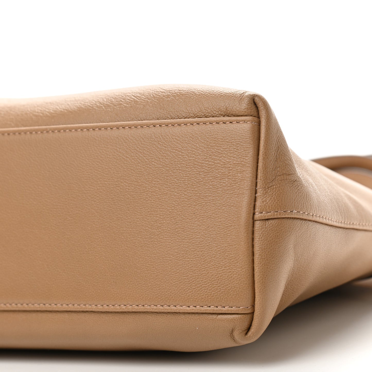 Lambskin Small Linea Matisse Top Handle Bag Natural Tan