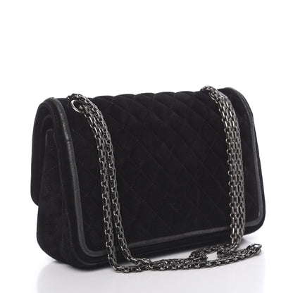 Chanel Suede Quilted 2.55 Reissue 225 Flap Black 4 of 13