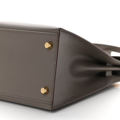 Hermes Epsom Kelly Sellier 28 Etain 10 of 11