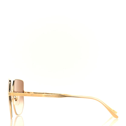 Cartier Santos Sunglasses CT0327S Gold 3 of 7