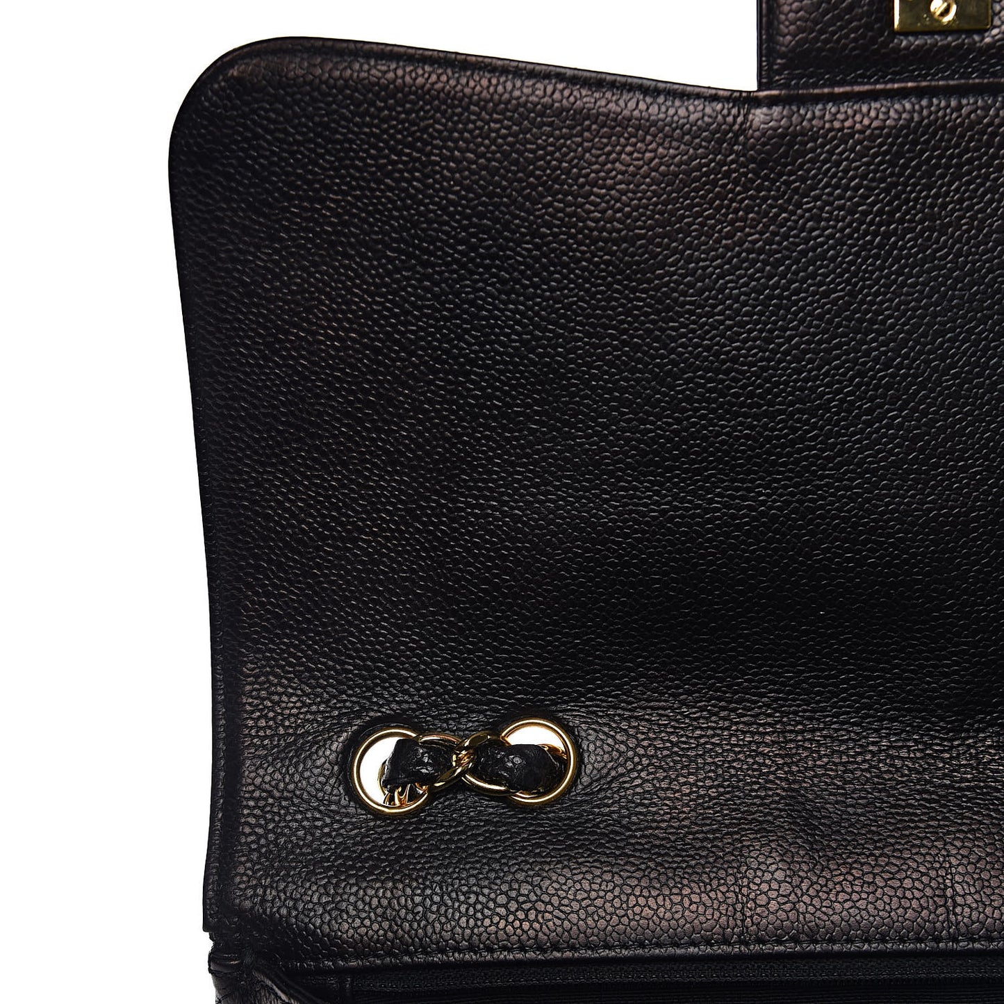 Caviar Quilted Jumbo Single Flap Black