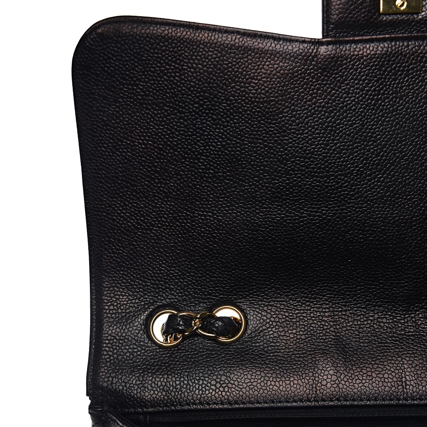 Chanel Caviar Quilted Jumbo Single Flap Black 9 of 27