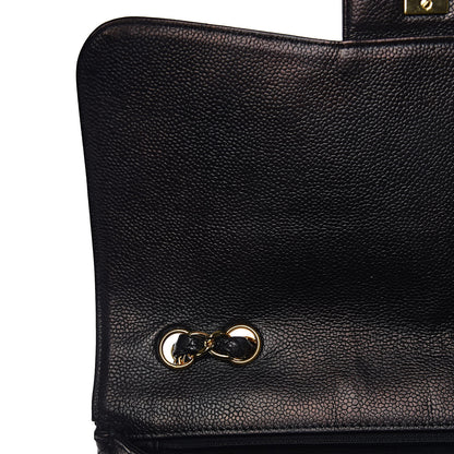 Chanel Caviar Quilted Jumbo Single Flap Black 9 of 27