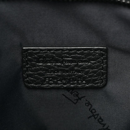 Salvatore Ferragamo Grained Calfskin Messenger Black 6 of 9