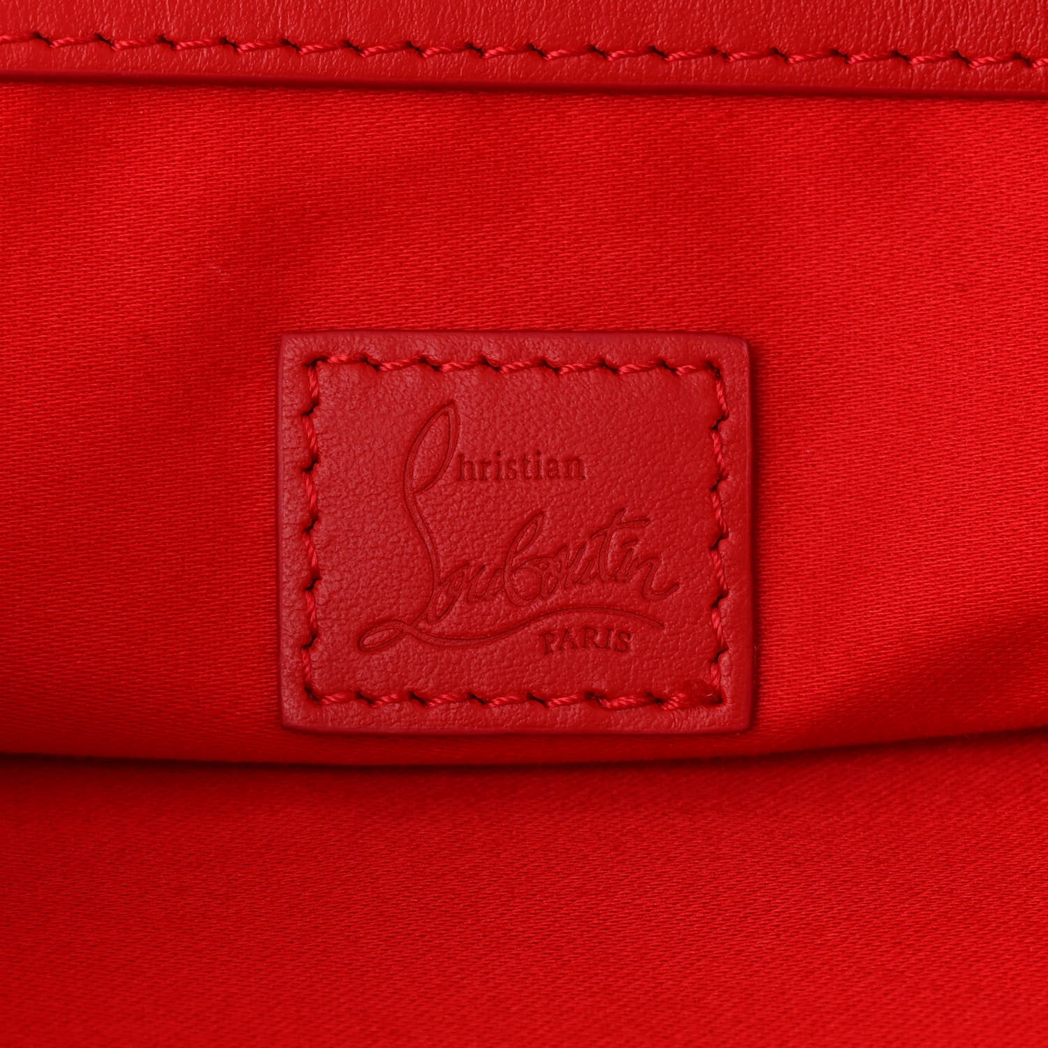 Christian Louboutin Patent Calfskin Crocodile Embossed Le 54 Tote Acajou 7 of 11