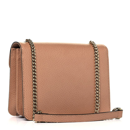 Gucci Dollar Calfskin Small Interlocking G Shoulder Bag Camelia 3 of 9