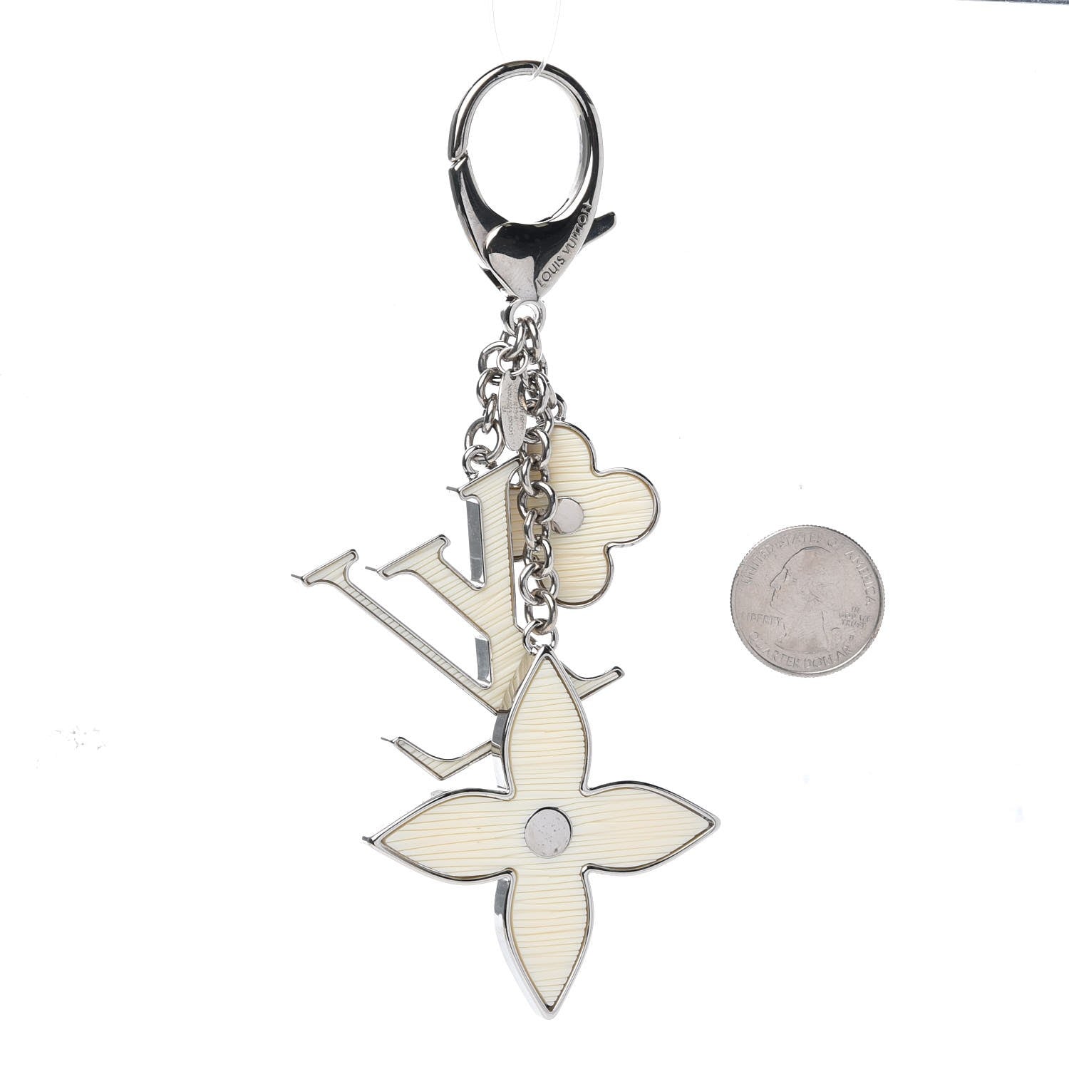 Louis Vuitton Fleur d Epi Bag Charm Ivory 2 of 4