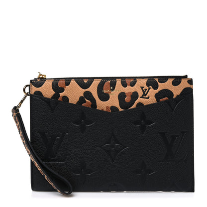 Louis Vuitton Empreinte Monogram Giant Wild at Heart Pochette Melanie MM Black 1 of 7