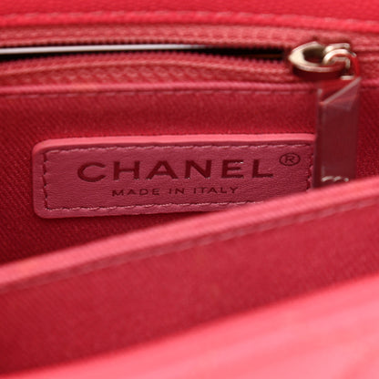 Chanel Caviar Quilted Incognito Extra Mini Coco Handle Flap Pink 6 of 11
