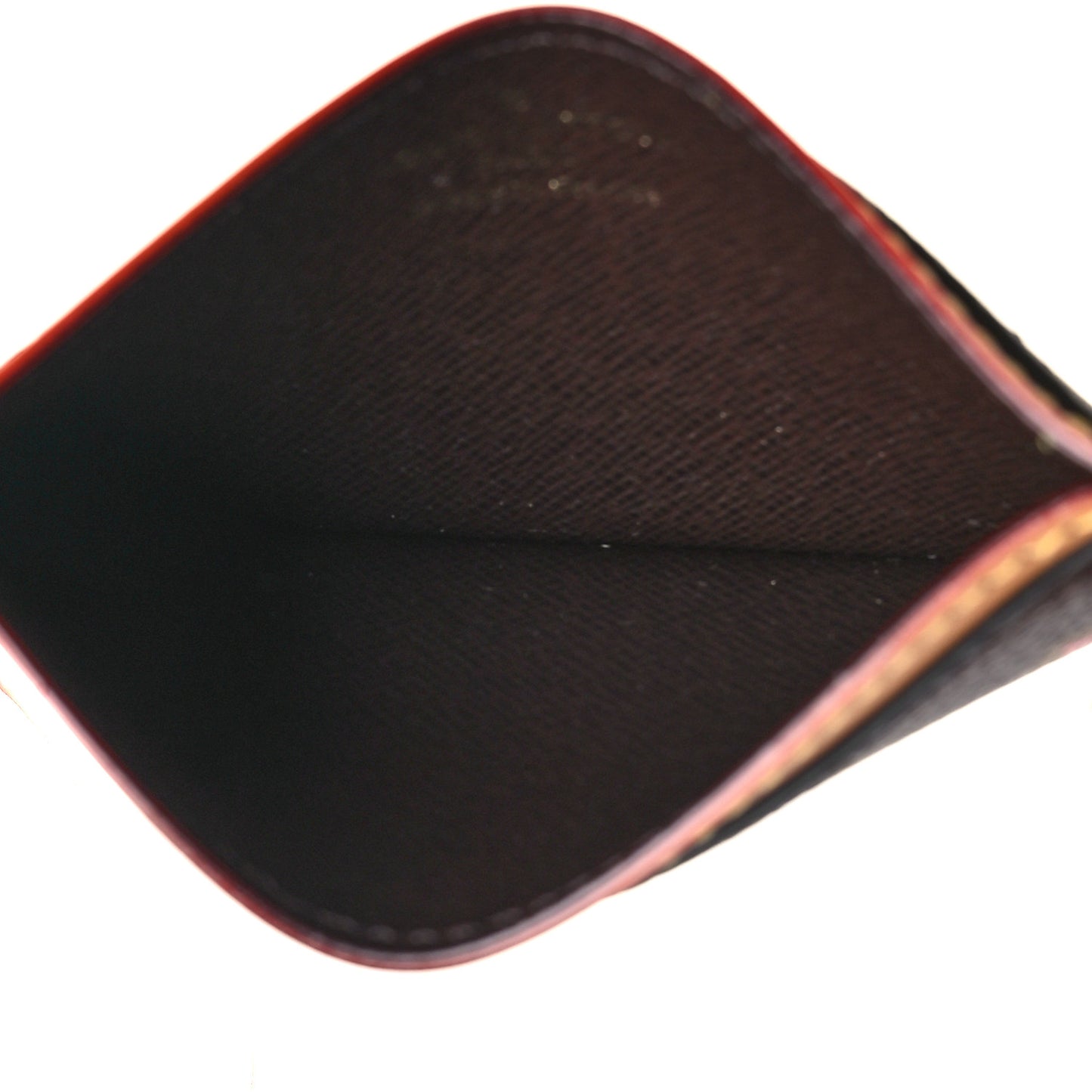 Monogram Craggy Card Holder Chocolate