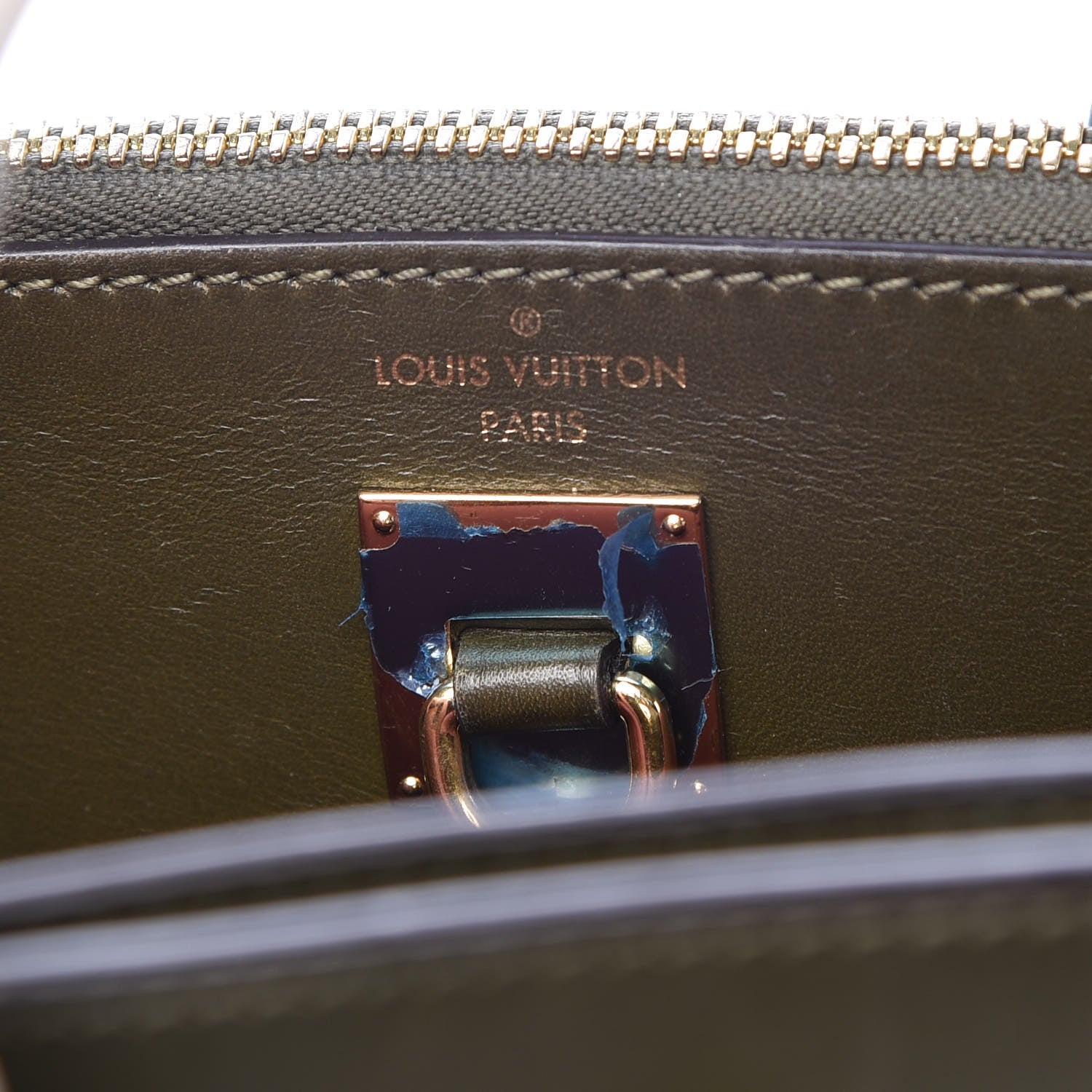 Louis Vuitton Calfskin City Steamer PM Kaki Magnolia White 8 of 14