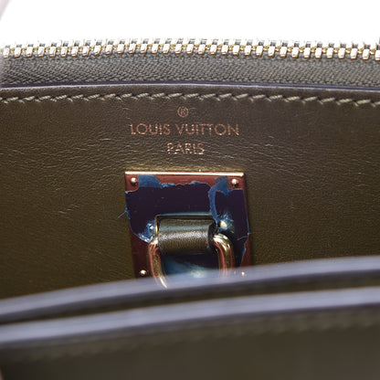 Louis Vuitton Calfskin City Steamer PM Kaki Magnolia White 8 of 14