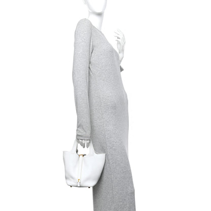 Hermes Taurillon Clemence Picotin Lock 18 PM White 2 of 10