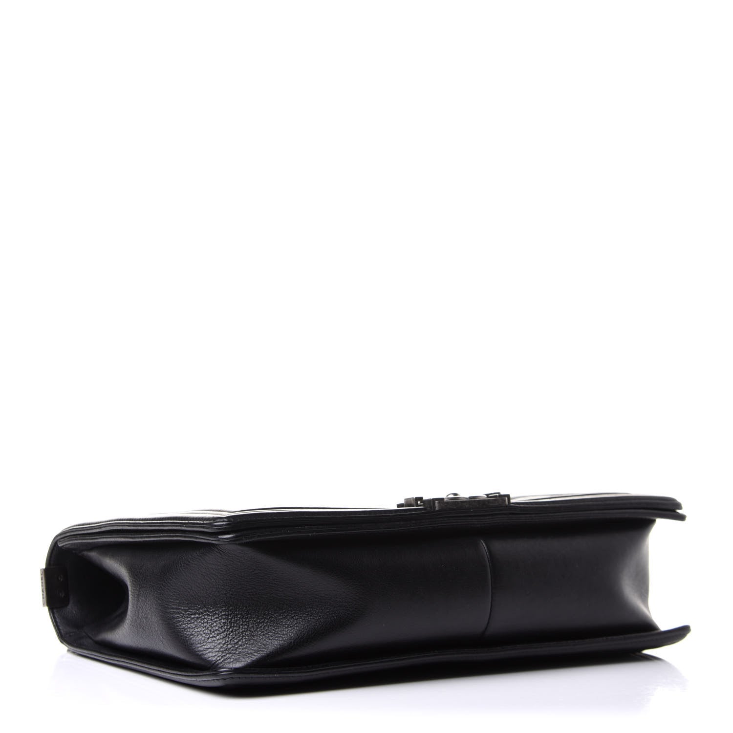 Chanel Calfskin Double Stitch Large Boy Flap Black 4 of 13