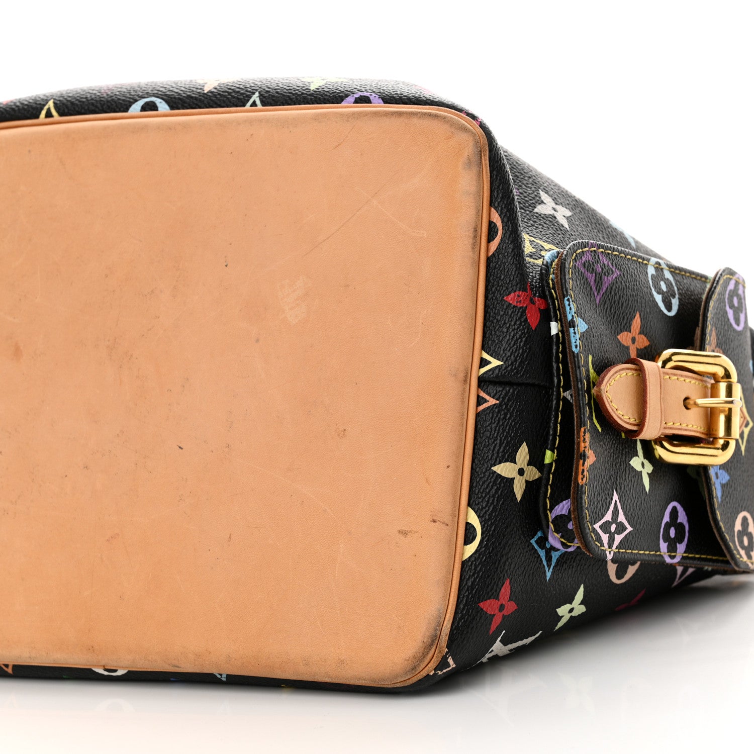 Louis Vuitton Monogram Multicolor Petit Noe Black 9 of 17