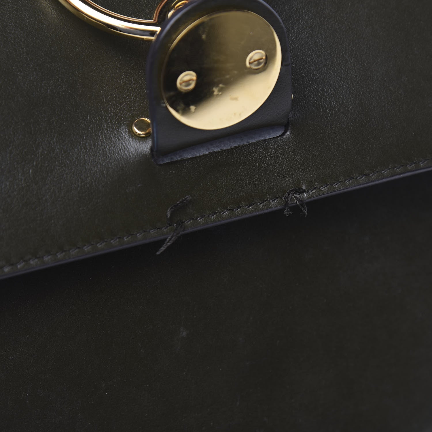 Chloe Calfskin Suede Small Tess Bag Deep Forest 10 of 13