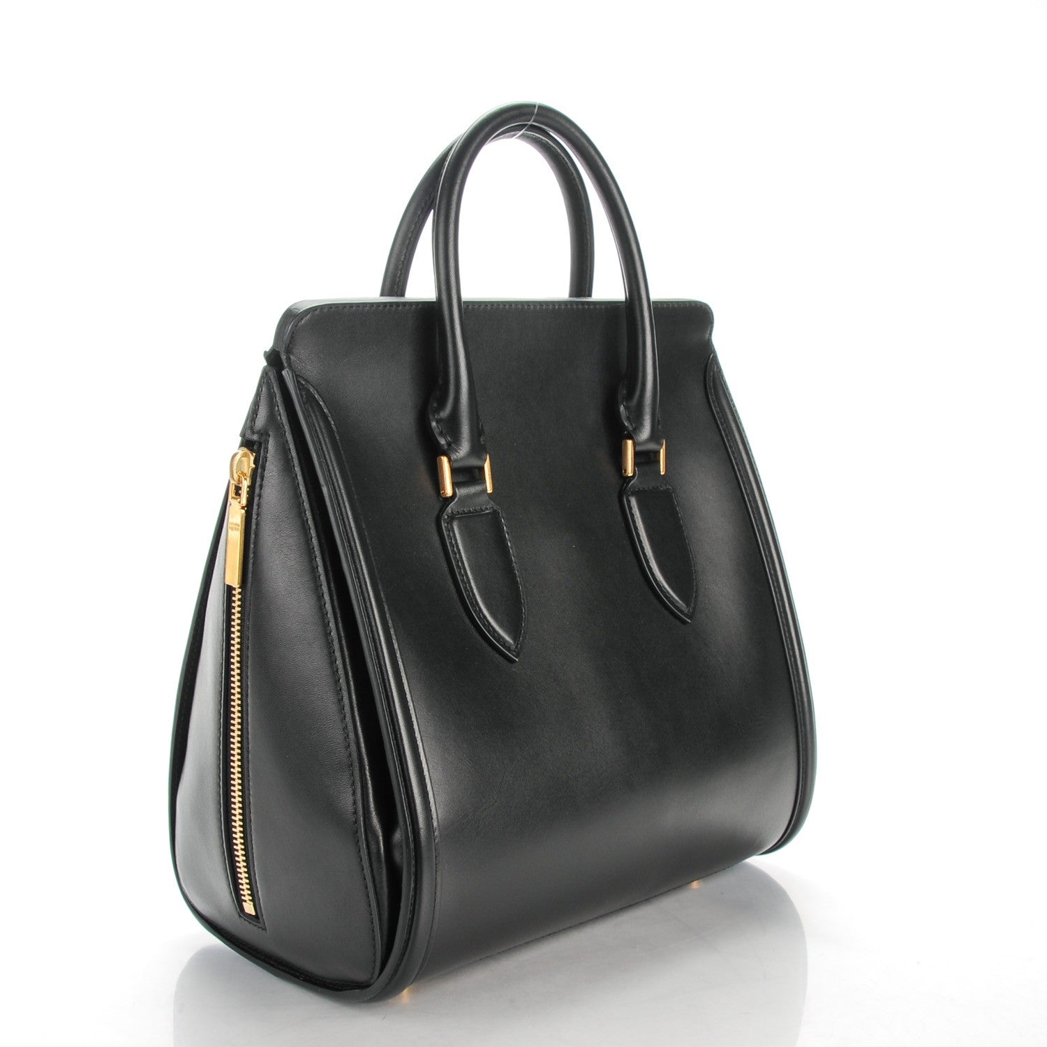 Alexander McQueen Calfskin Large Heroine Black 3 of 8