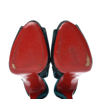 Christian Louboutin Metallic No Prive 120 Pumps 39 Blue 8 of 10