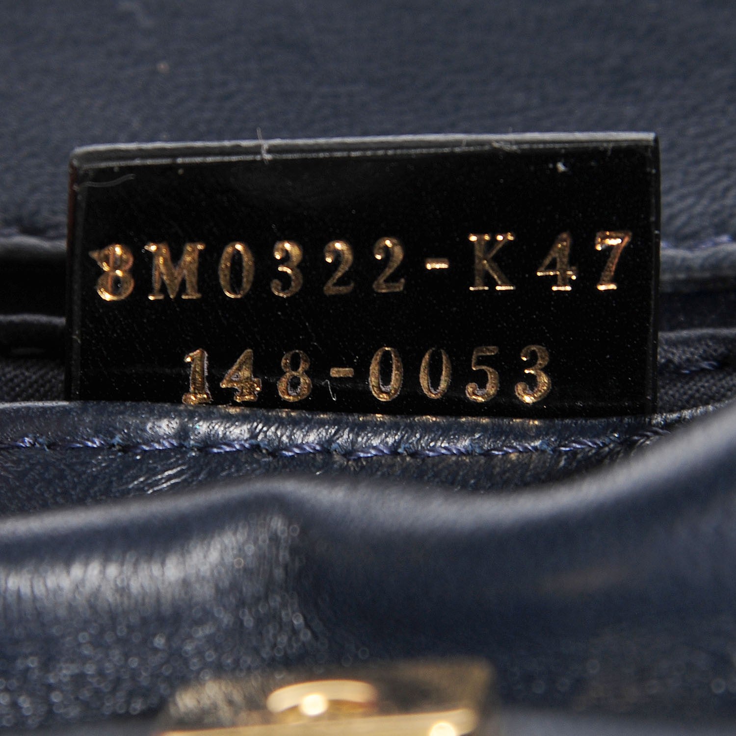 Fendi Shiny Nappa Mini Rush Clutch Navy 7 of 9