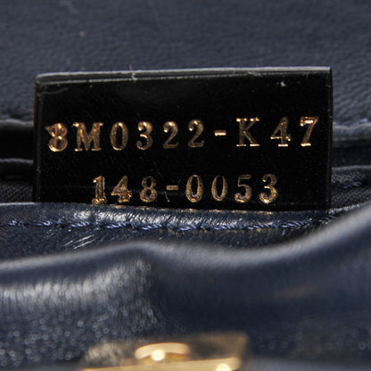 Fendi Shiny Nappa Mini Rush Clutch Navy 7 of 9