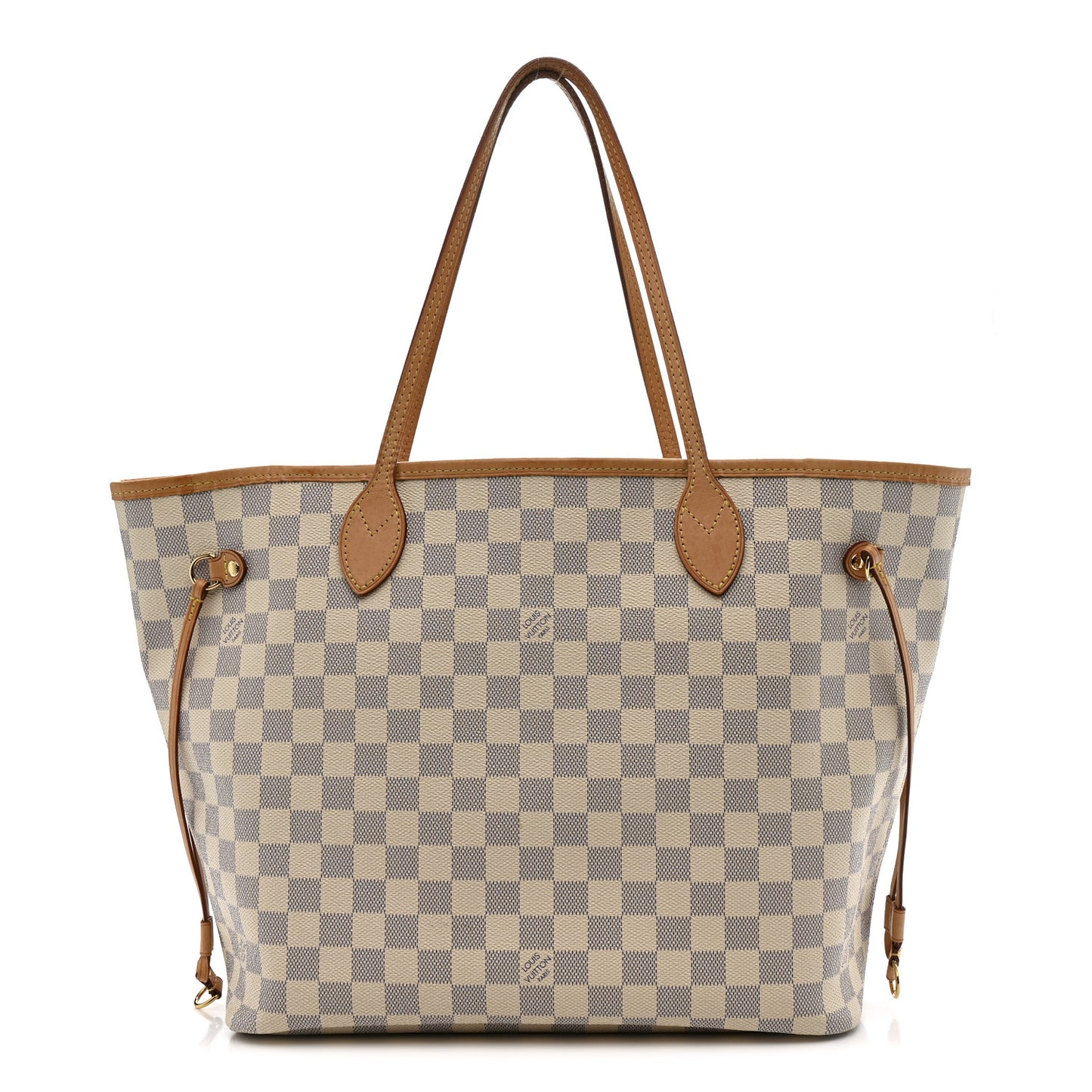 Damier Azur Neo Neverfull MM Rose Ballerine