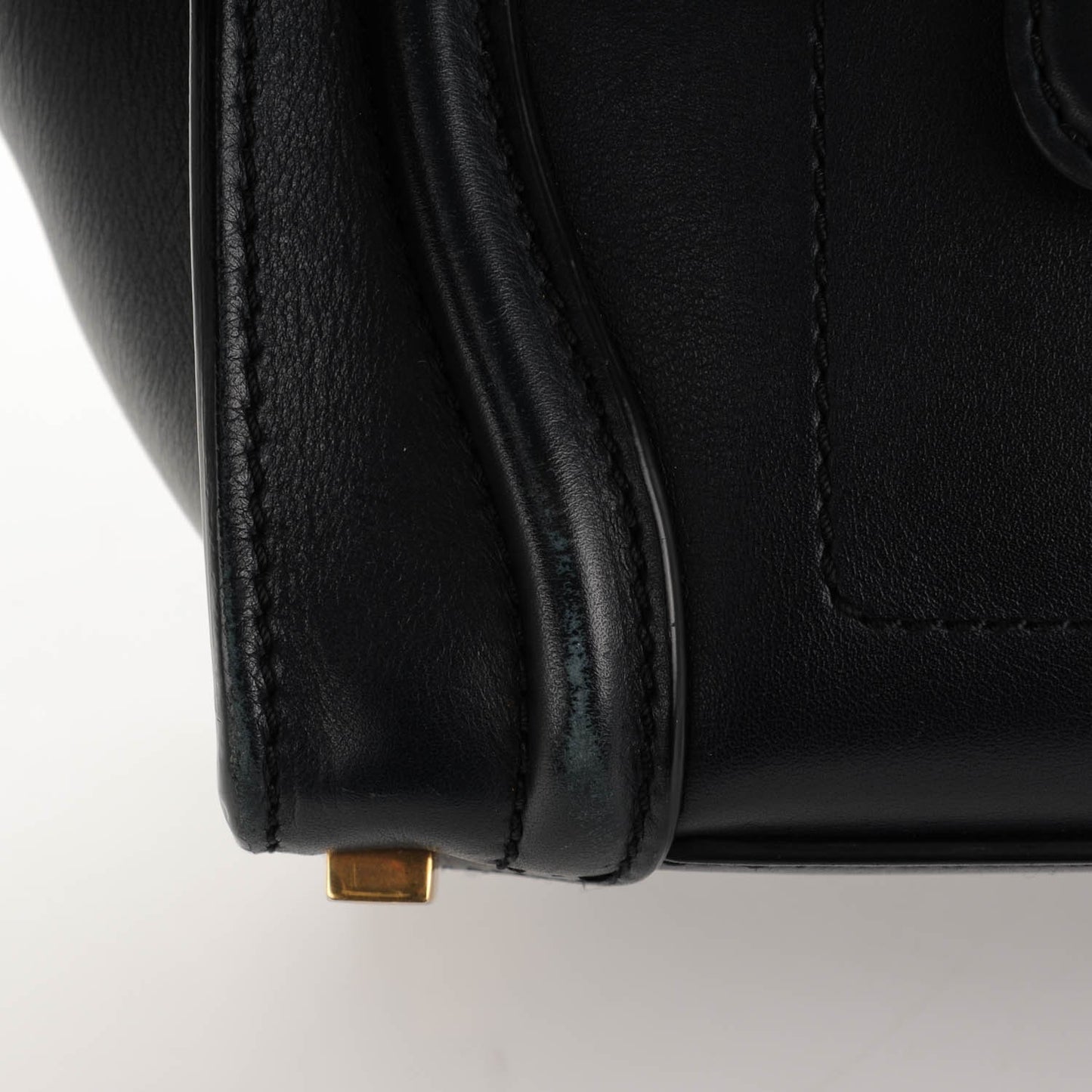 Smooth Calfskin Micro Luggage Navy Blue