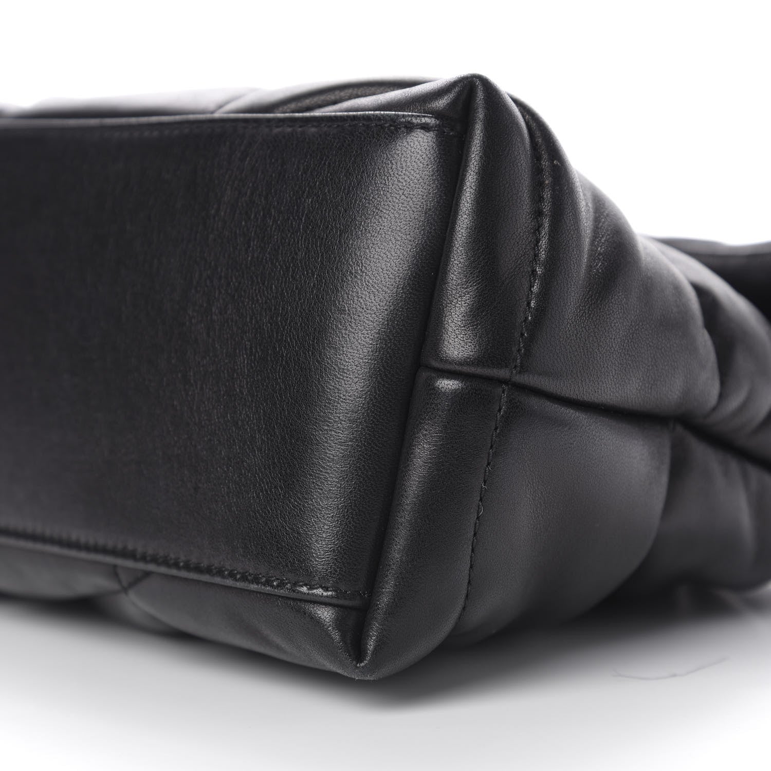 Saint Laurent Lambskin Quilted Small Loulou Puffer Monogram Chain Satchel Black 10 of 11