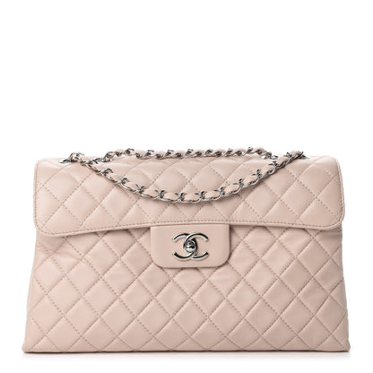 Chanel Lambskin Quilted Jumbo by 4 Flap Beige 1 of 10