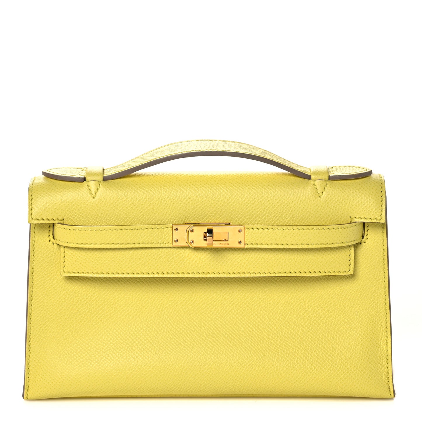 Epsom Kelly Pochette Clutch Soufre