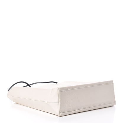 Balenciaga Calfskin Logo Small Shopping Tote White 4 of 12