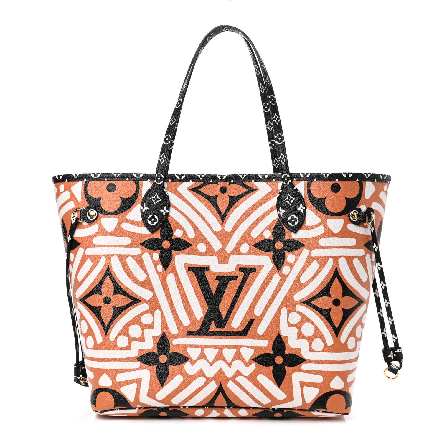 Louis Vuitton Monogram Giant Crafty Neverfull MM Creme Caramel 1 of 9