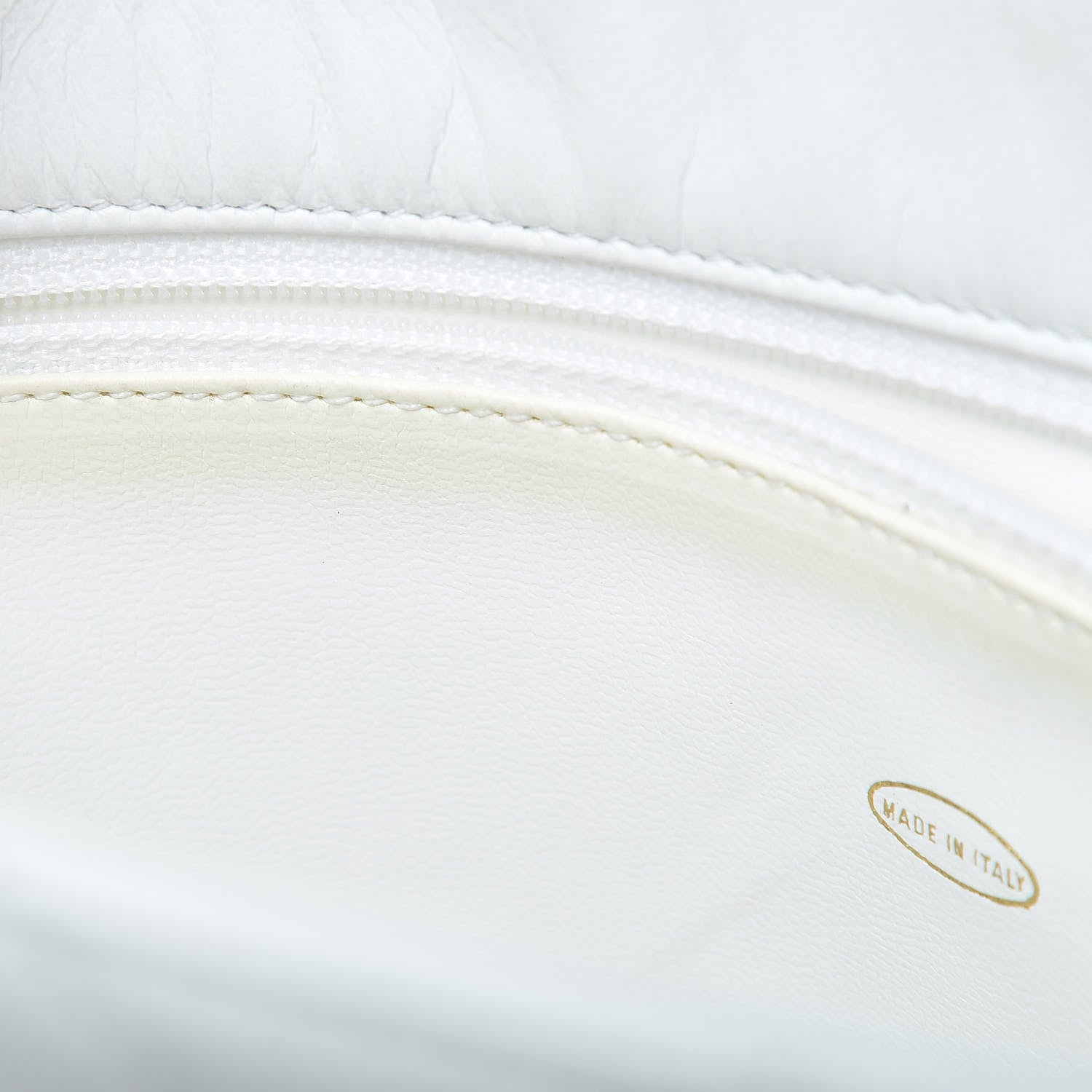 Chanel Lambskin Quilted Shoulder Bag White 12 of 27