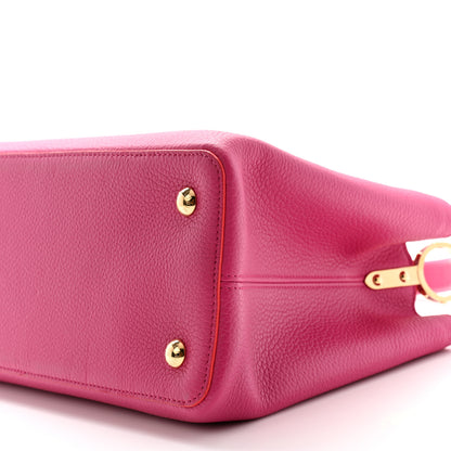 Louis Vuitton Taurillon Capucines Hibiscus Poppy 10 of 13