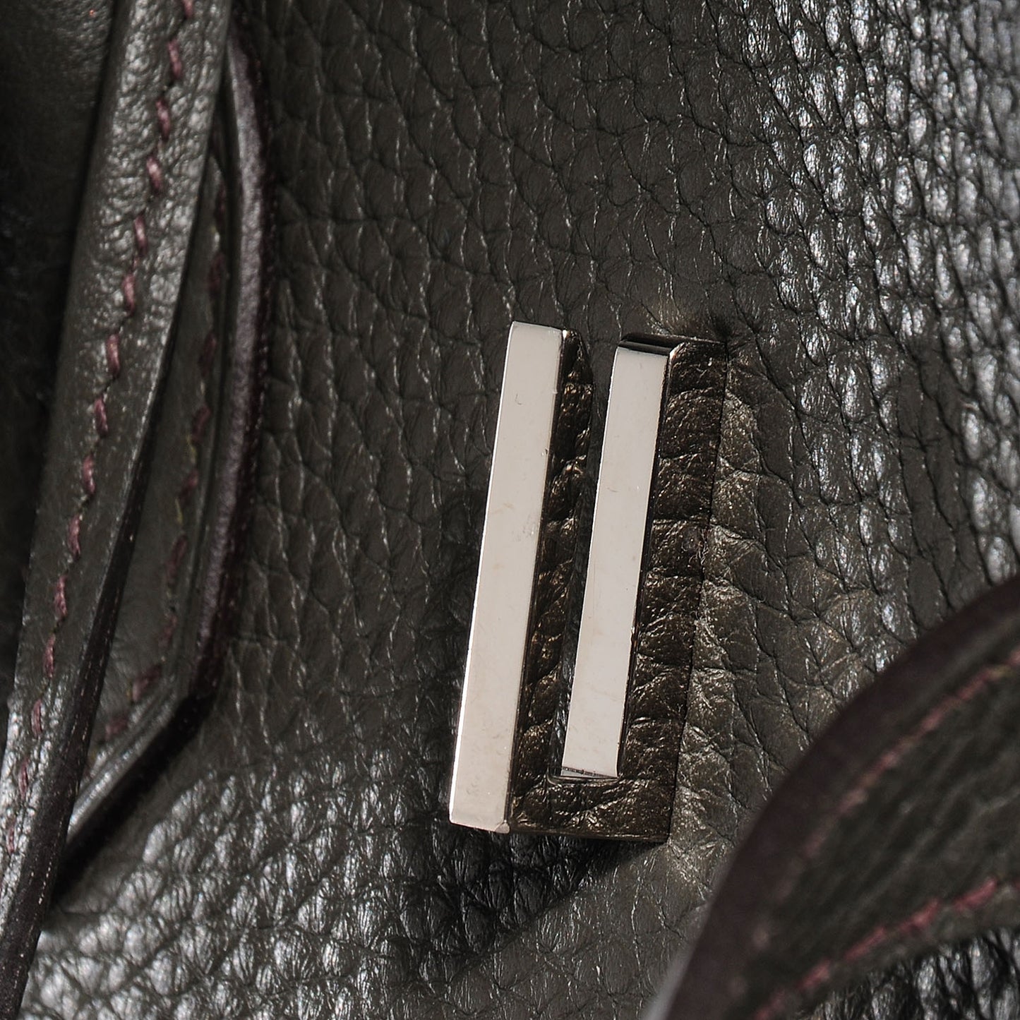 Taurillon Clemence Birkin 35 Vert de Gris