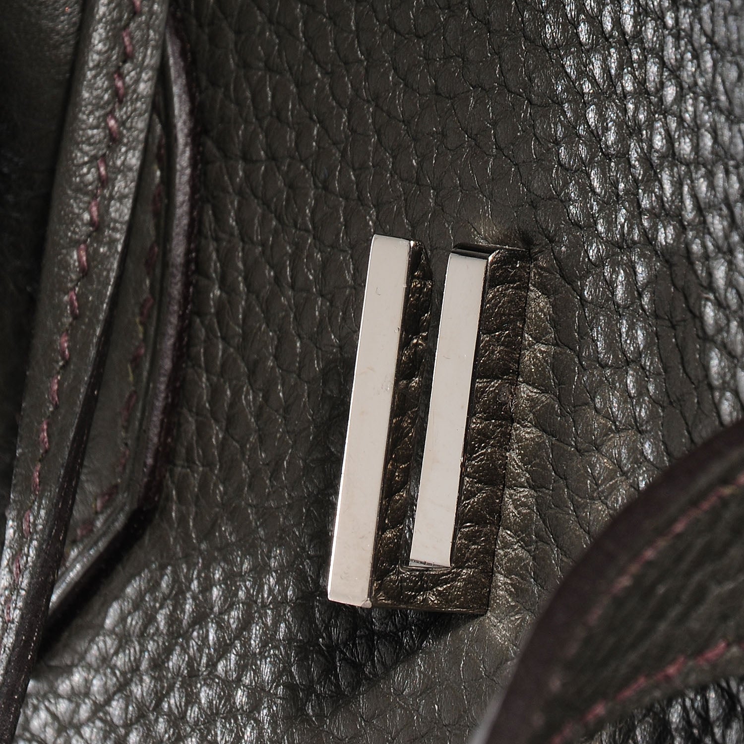 Hermes Taurillon Clemence Birkin 35 Vert de Gris 14 of 17