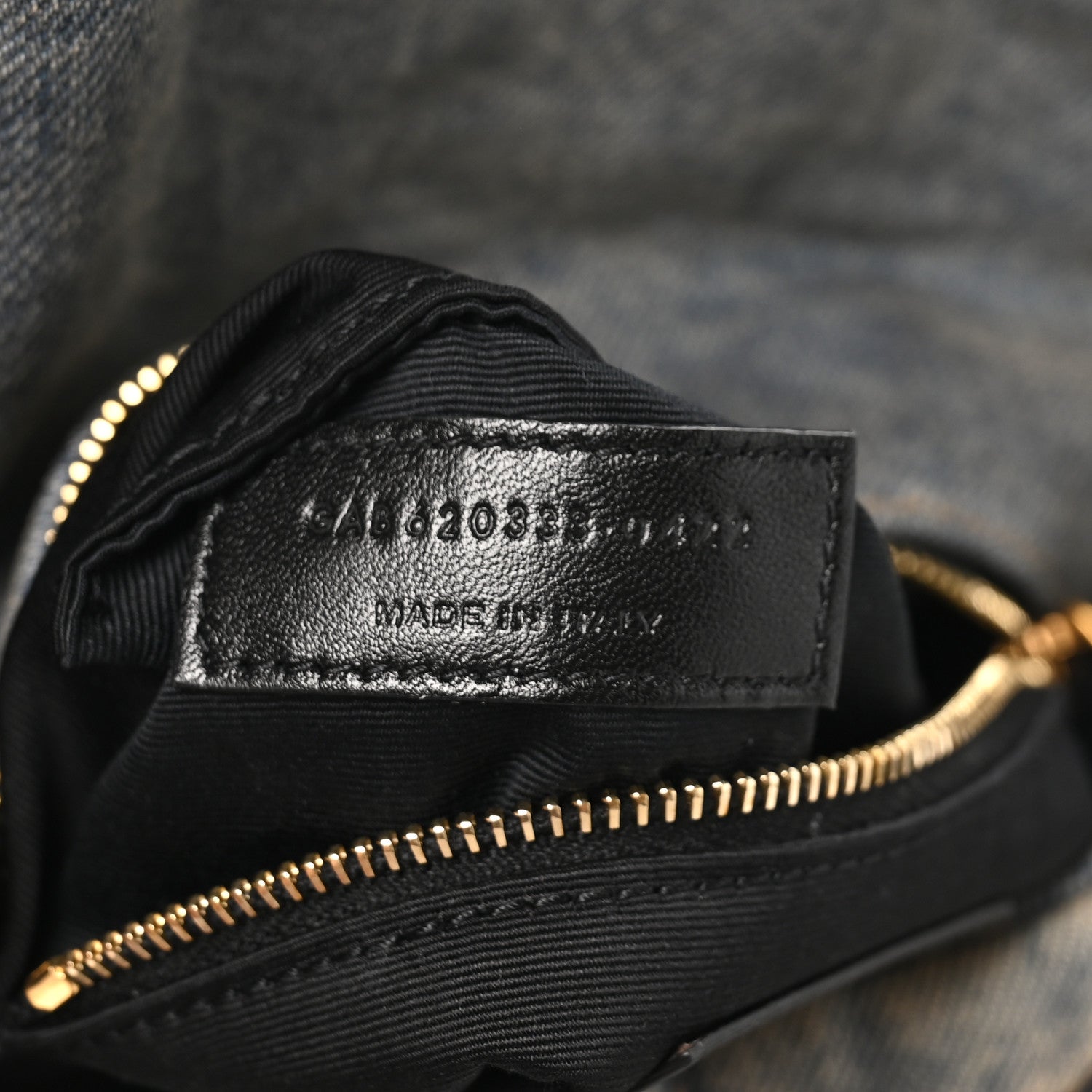 Saint Laurent Denim Quilted Toy Loulou Puffer Monogram Chain Satchel Blue Cinnamon 7 of 10