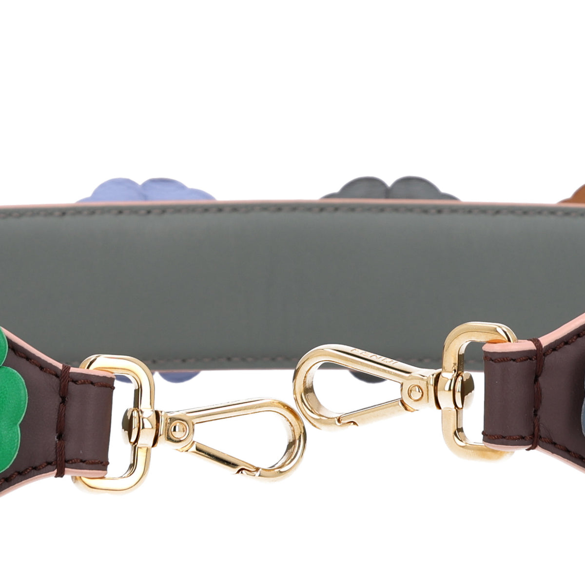 Vitello Dolce Flowerland Studded Strap You Moresco Malachite