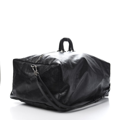 Gucci Soft Calfskin Large GG Top Handle Duffle Black 2 of 11