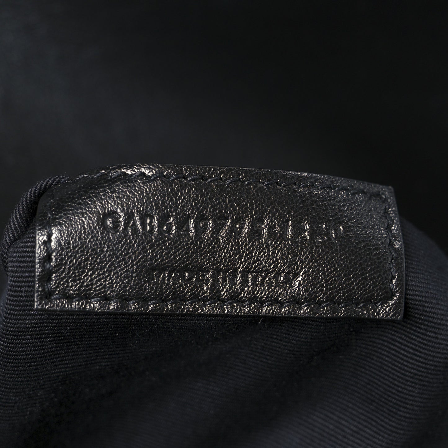Smooth Calfskin Le Maillon Satchel Black