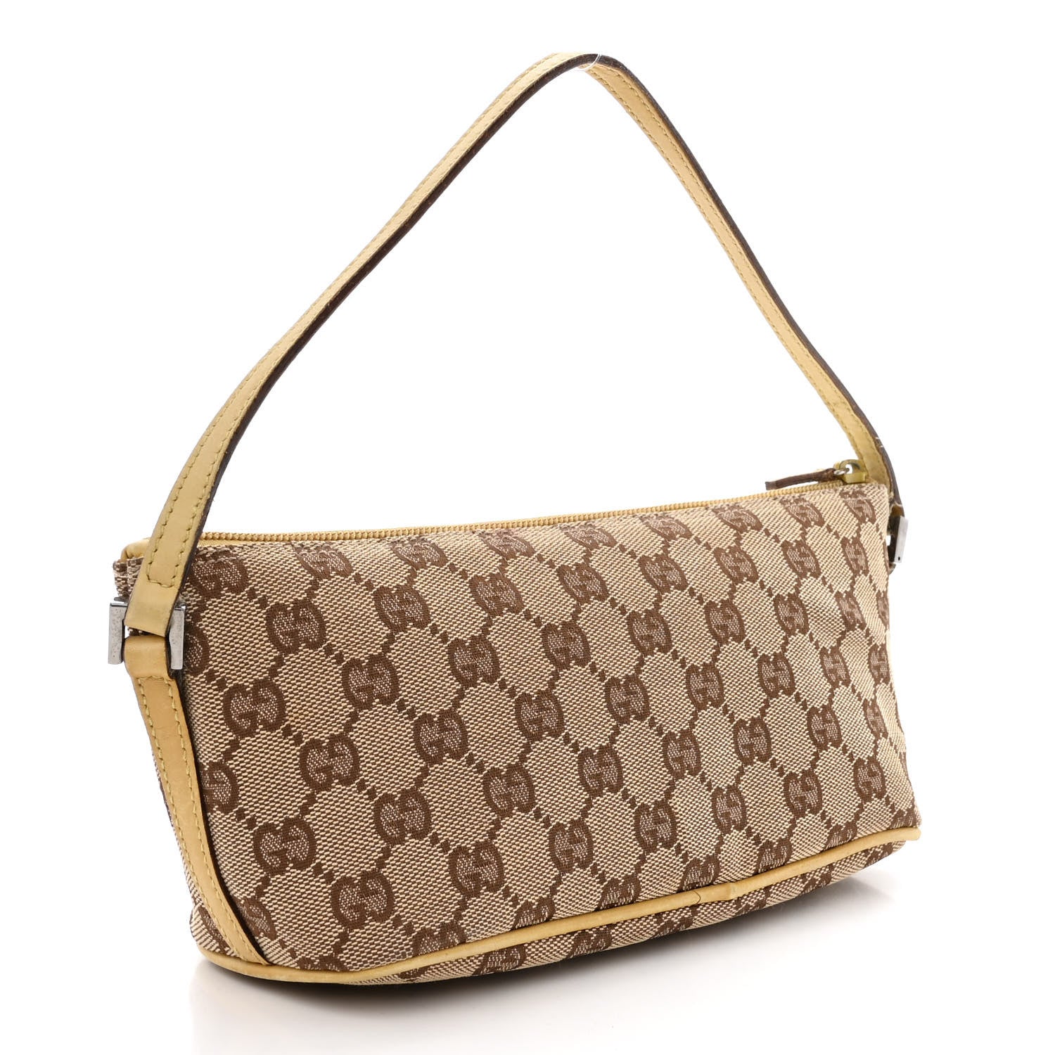 Gucci Monogram Boat Pochette Yellow 3 of 14