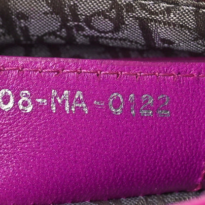 Christian Dior Lambskin Cannage Medium Lady Dior Fuchsia 8 of 11