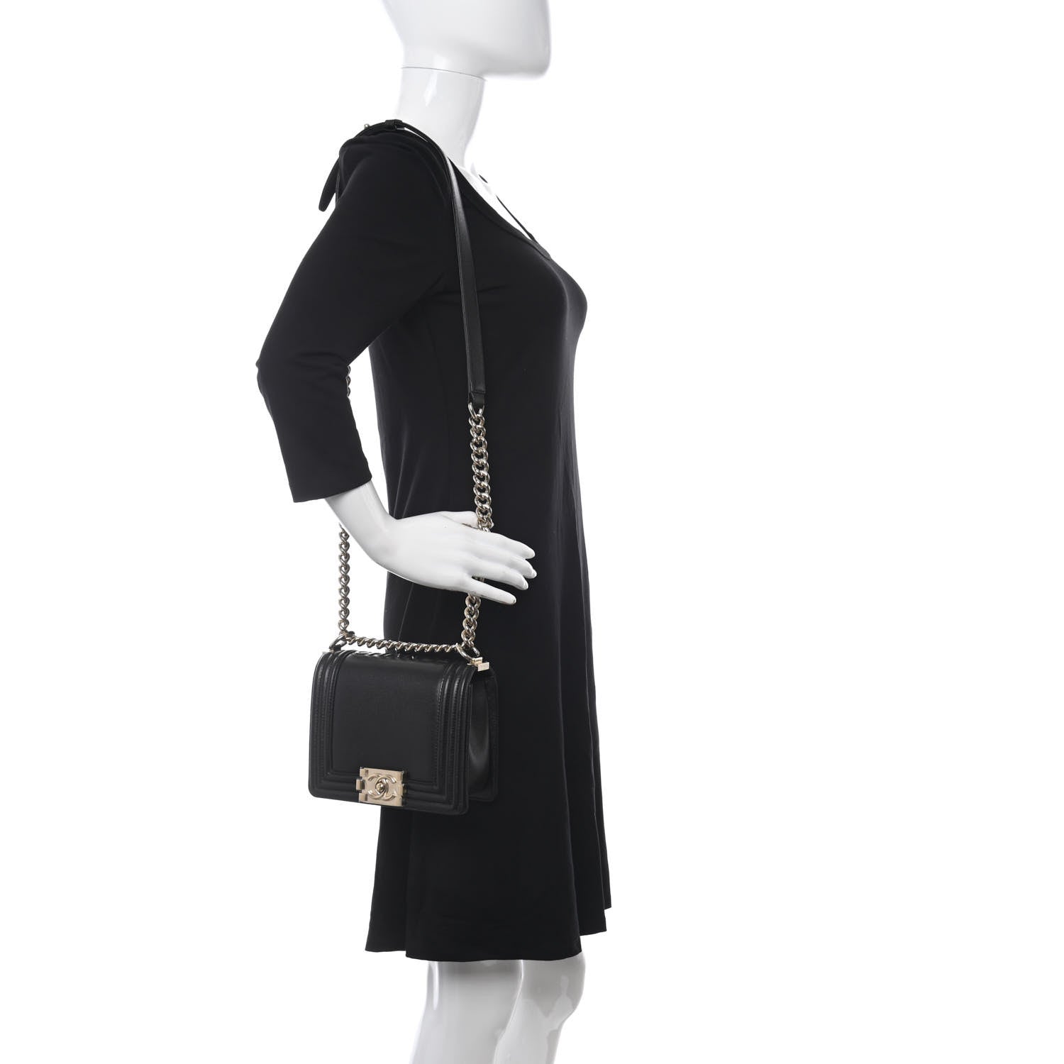 Chanel Caviar Mini Boy Flap Black 2 of 10