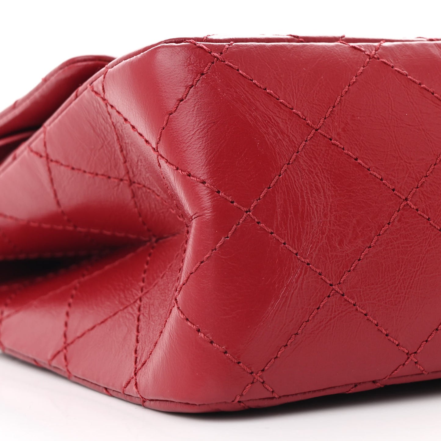 Aged Calfskin Quilted 2.55 Reissue 226 Flap Dark Red