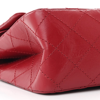 Chanel Aged Calfskin Quilted 2.55 Reissue 226 Flap Dark Red 9 of 12