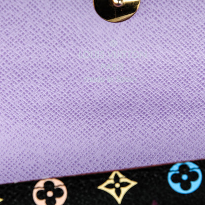 Louis Vuitton Monogram Multicolor Sarah Wallet Black Violet 6 of 7