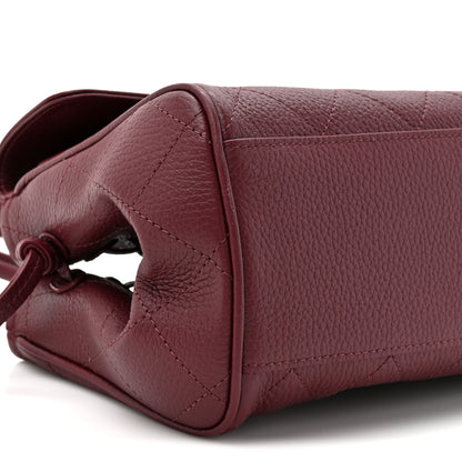Chanel Grained Calfskin Stitched Urban Essentials Small Shopping Bag Burgundy 11 of 12